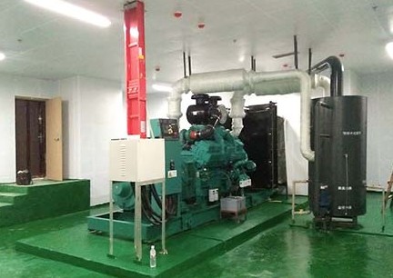 西安宁泰新港湾小区500kw重庆康明斯发电机组